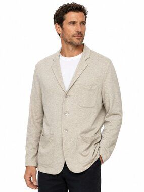 Bleusalt Men's The Big Rock Blazer 3-Button Soft Modal Blend EUC USA Size 4 / XL